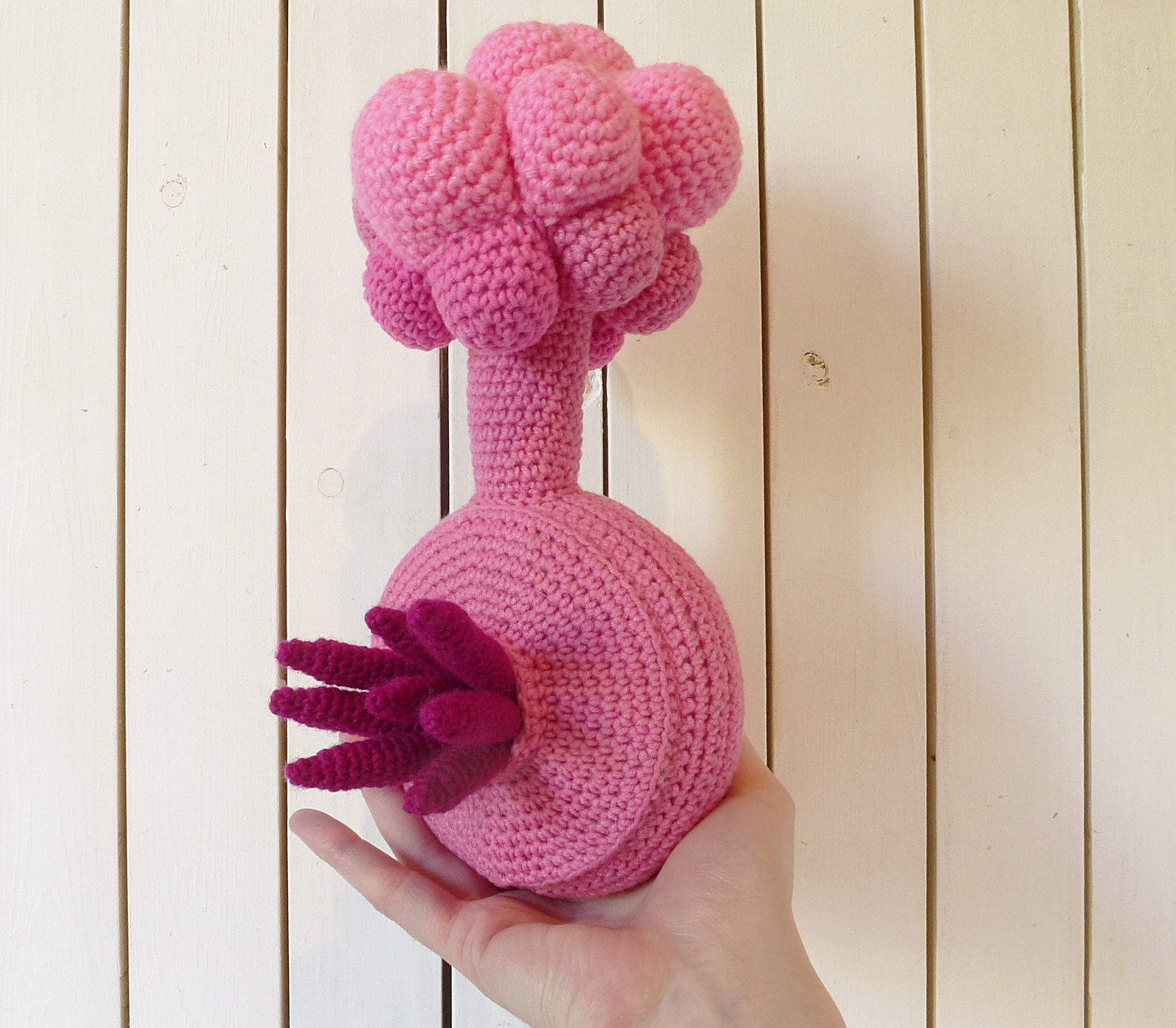 crochet plumbus - My, Plumbus, , Knitted toys, Crochet, Rick and Morty, Longpost