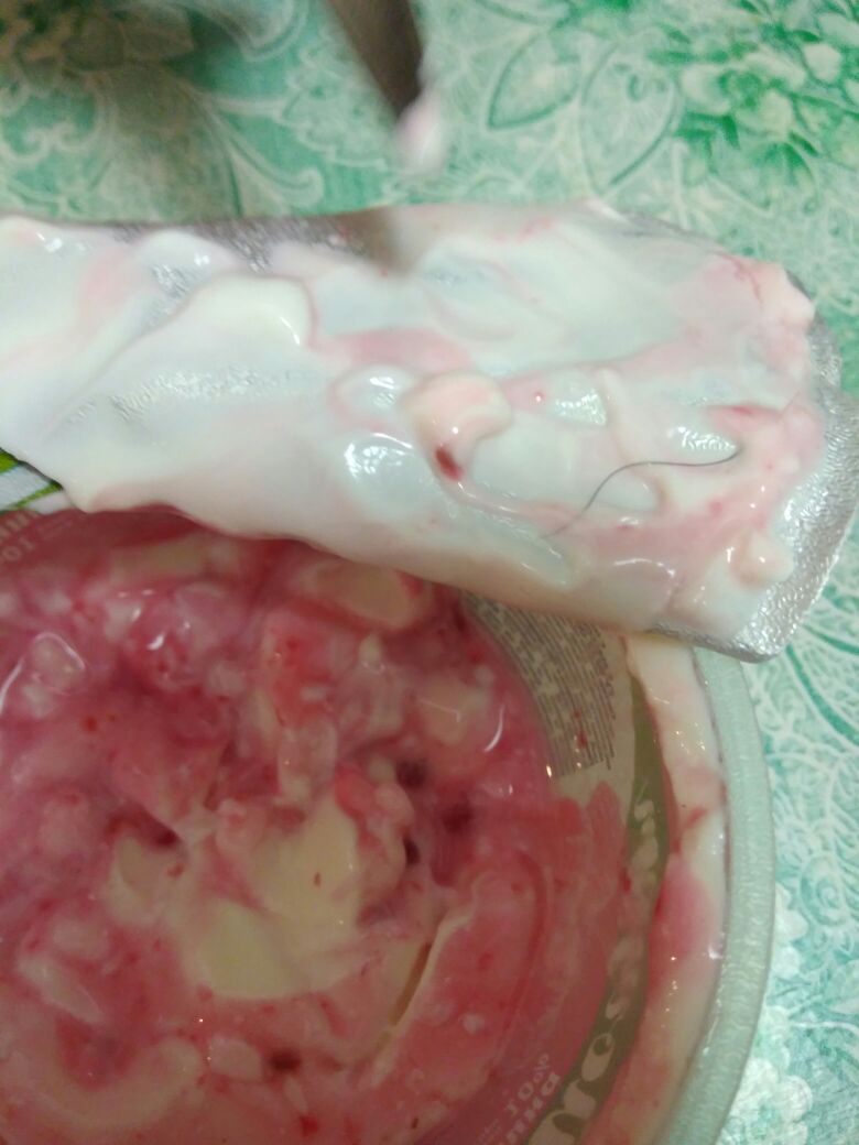 Yoghurt with hair (CJSC AGROKOMPLEKS) - My, Production, Yogurt, Hair, Longpost