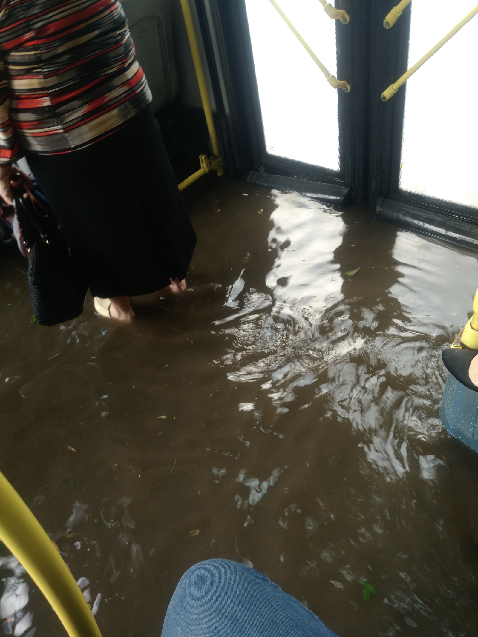 How my bus turned into a submarine... - My, Moscow, Потоп, Submarine, Bus, Longpost, Submarine