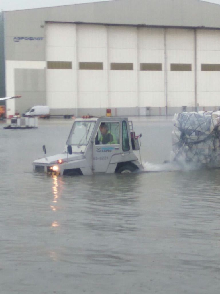 Meanwhile in Sheremetyevo. - Sheremetyevo, Shower, Catastrophe, Longpost