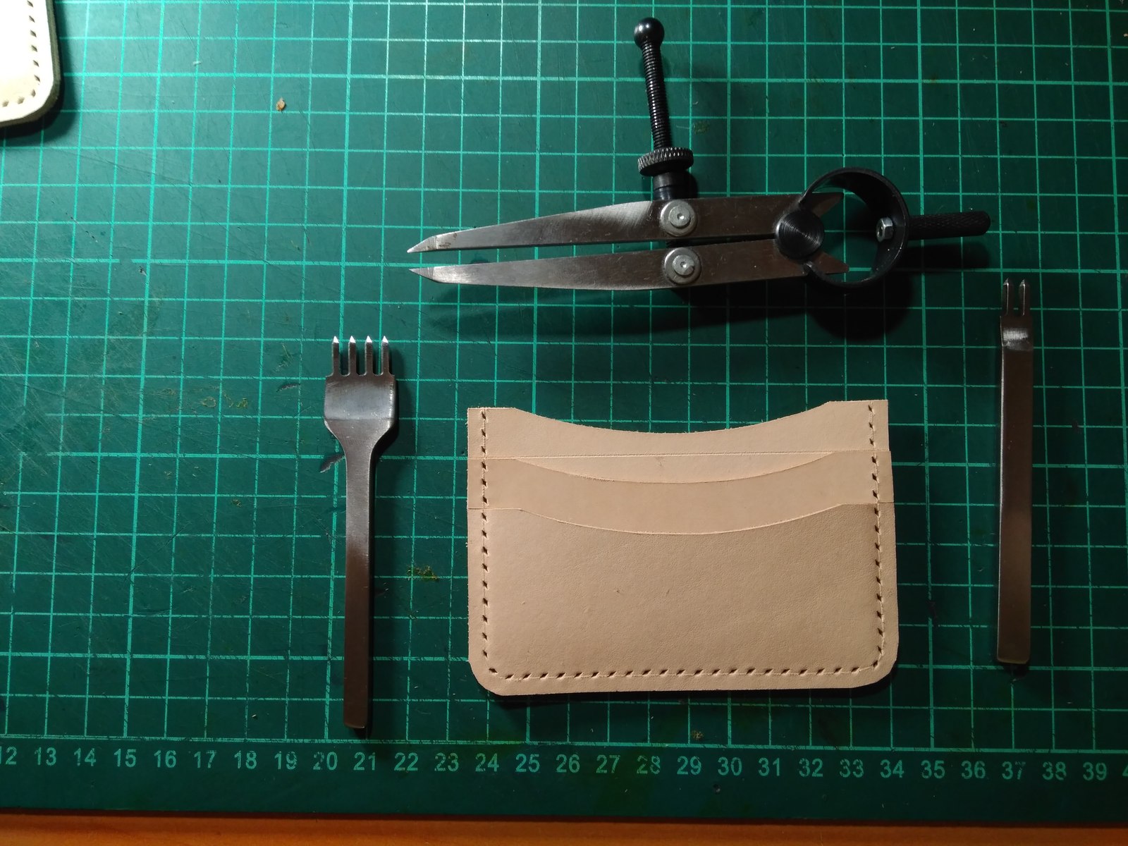 Pair of leather wallets - My, Leather, Wallet, Needlework with process, Friday, Longpost