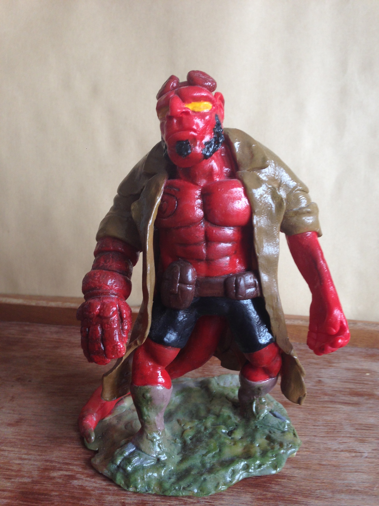 Rango and Hellboy from polymer clay - My, Hellboy, , Polymer clay, Polymer clay, Sculpting, Sculpture, Longpost