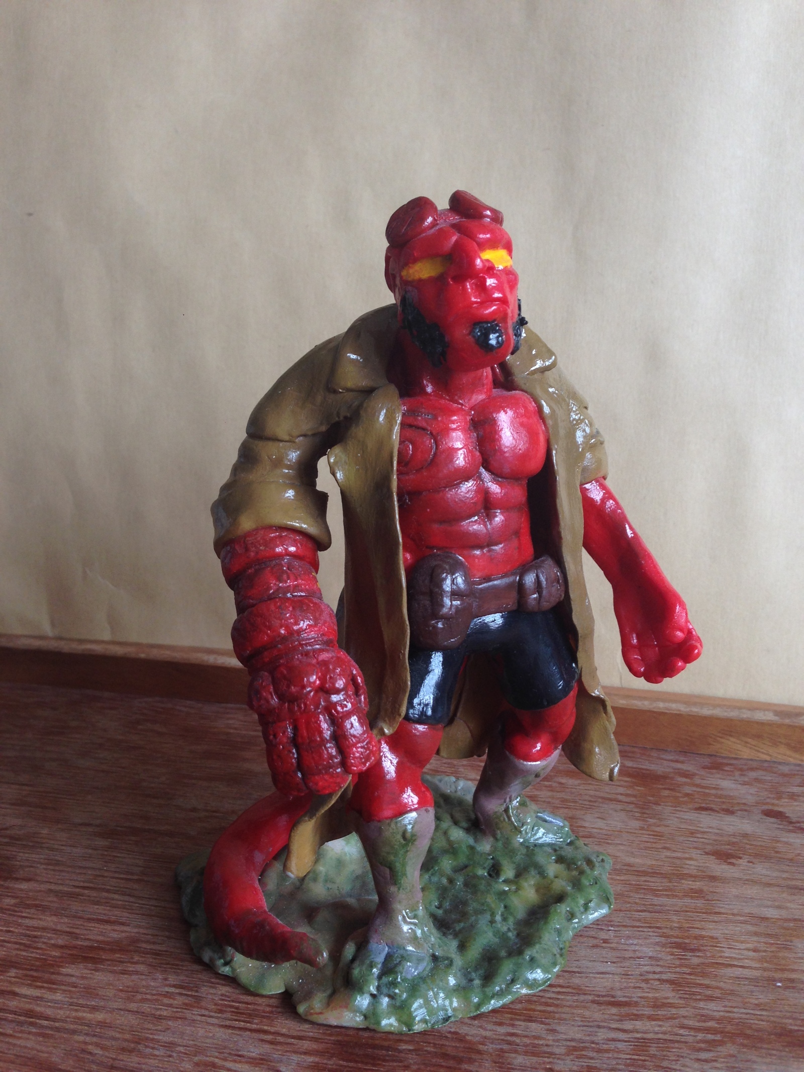 Rango and Hellboy from polymer clay - My, Hellboy, , Polymer clay, Polymer clay, Sculpting, Sculpture, Longpost