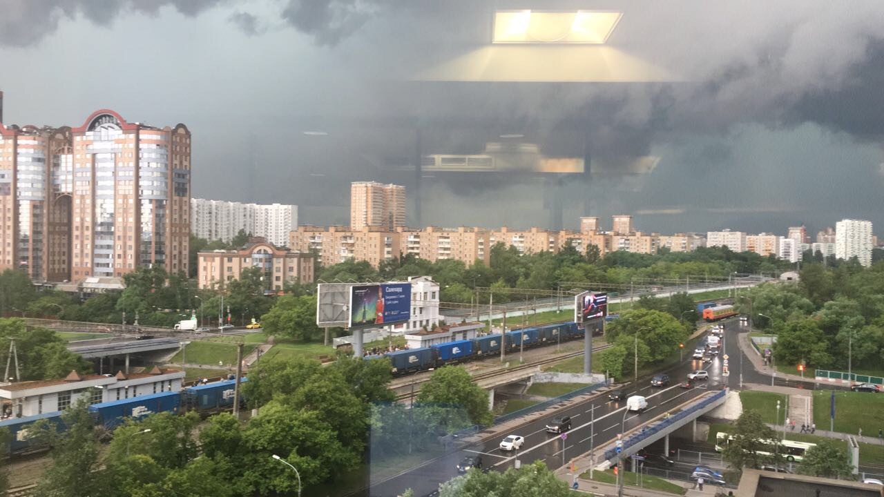 Moscow today - My, The photo, Moscow, Thunderstorm, Apocalypse, Longpost