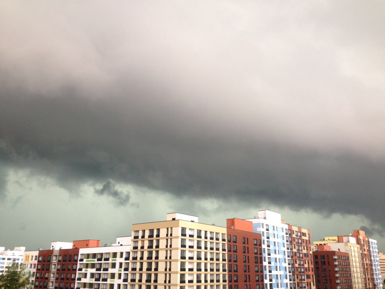 Moscow today - My, The photo, Moscow, Thunderstorm, Apocalypse, Longpost