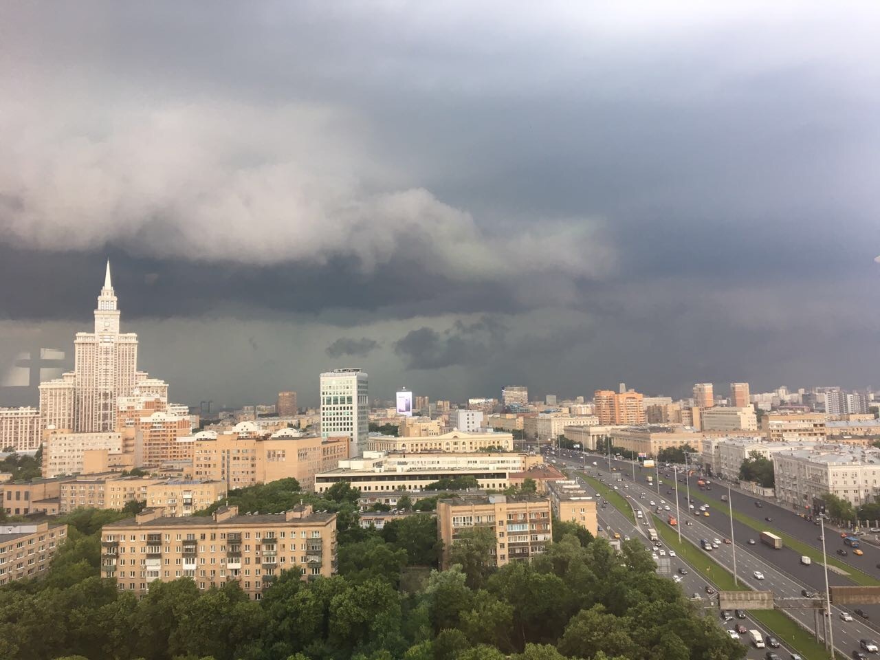 Moscow today - My, The photo, Moscow, Thunderstorm, Apocalypse, Longpost