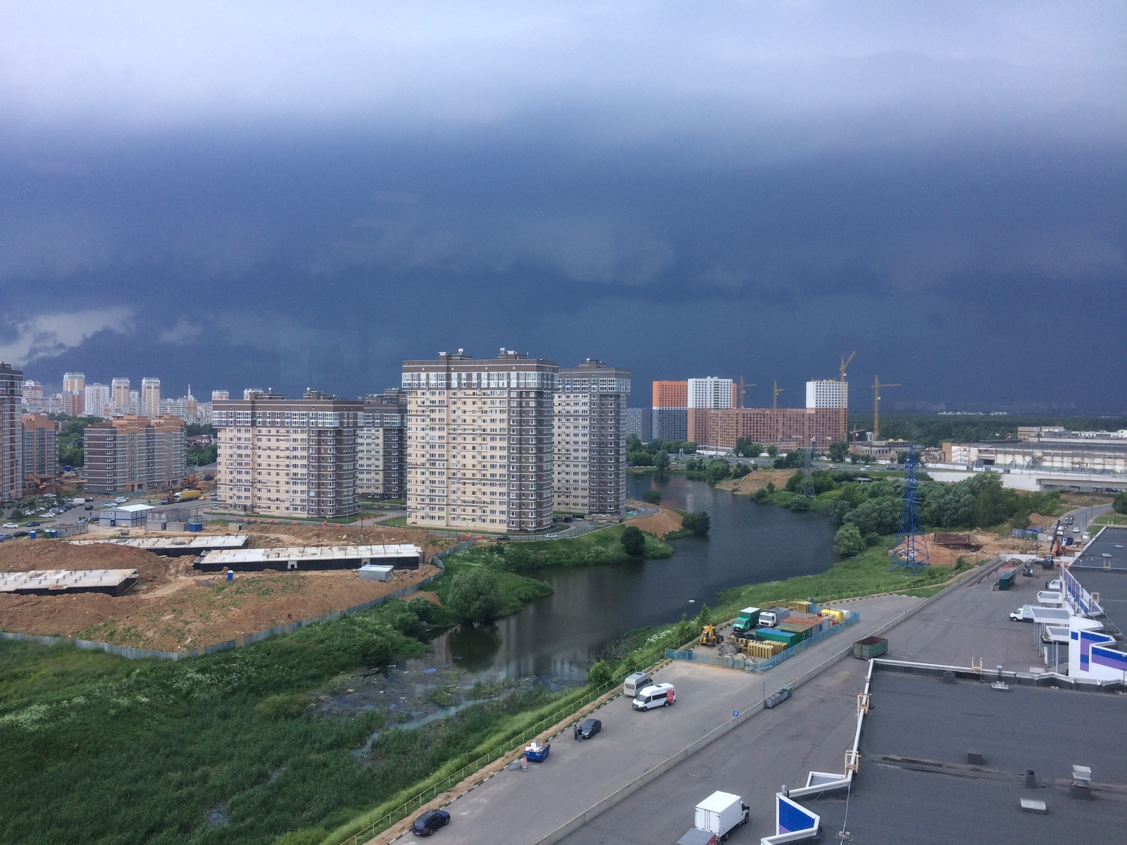 Moscow today - My, The photo, Moscow, Thunderstorm, Apocalypse, Longpost