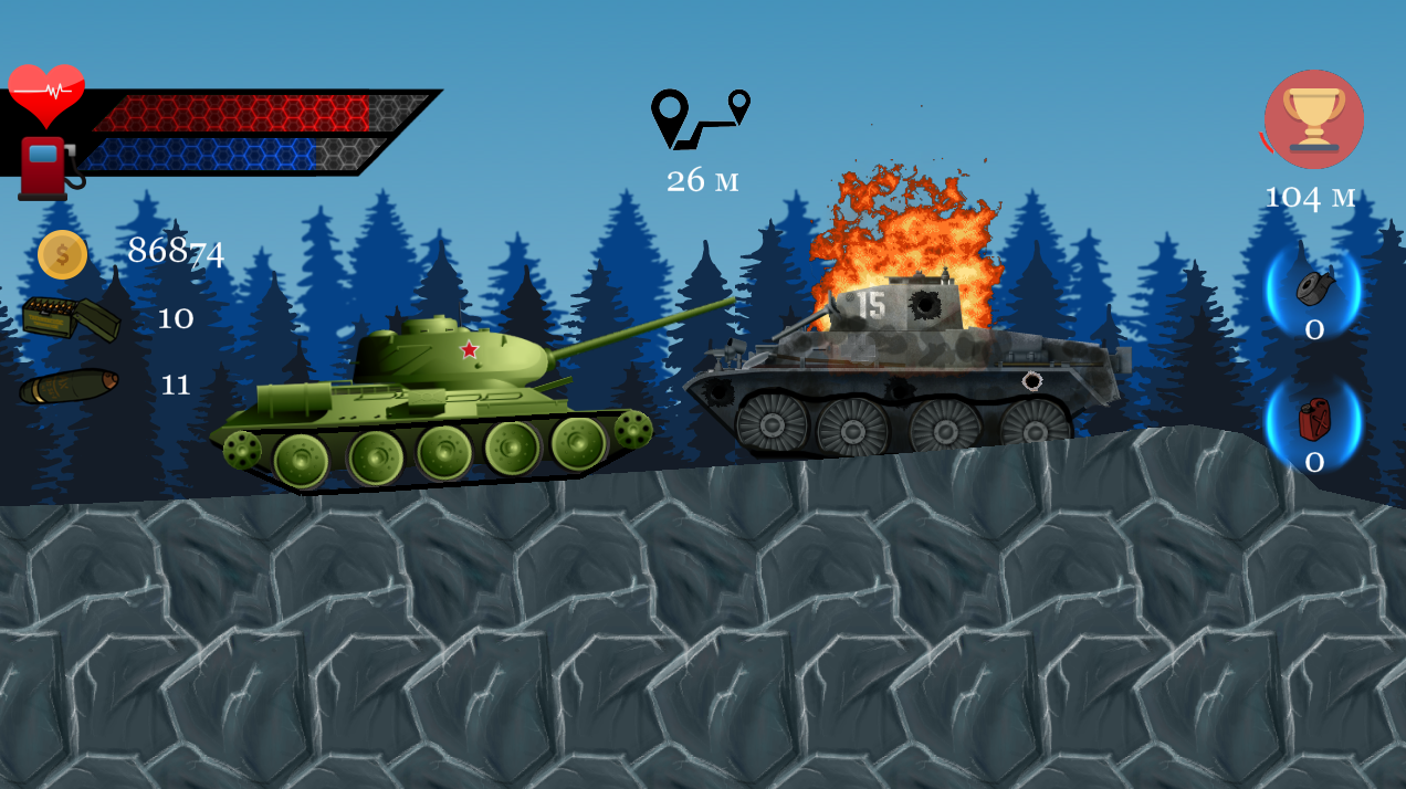 Tank of War - веселая войнушка - Моё, Android, Google Play