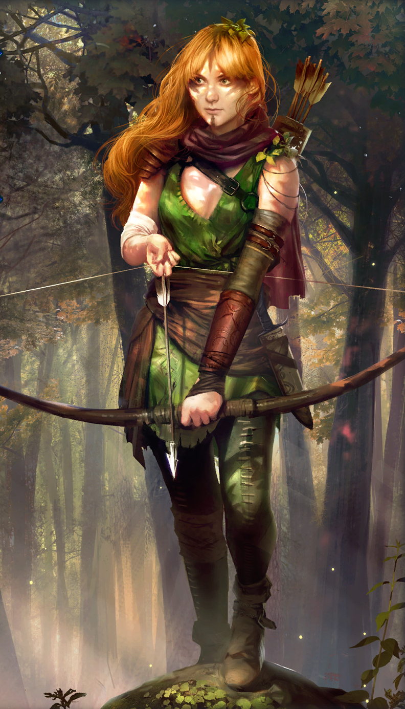 Mona is...a dream. I am Braenn - Witcher, Brokilon, Dryad, Art, Gwent