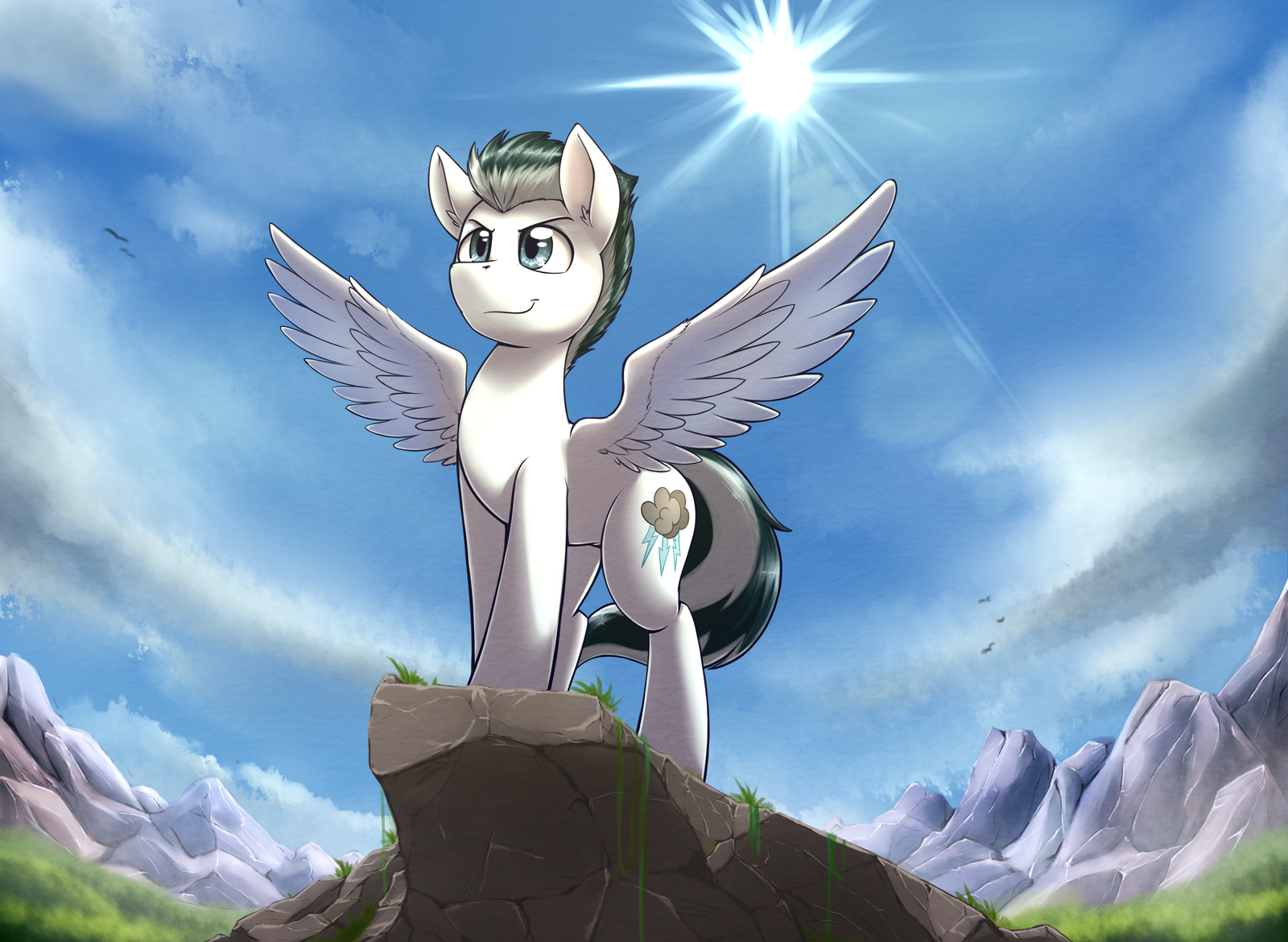 Pony On A Rock - My little pony, PonyArt, Original character, Otakuap