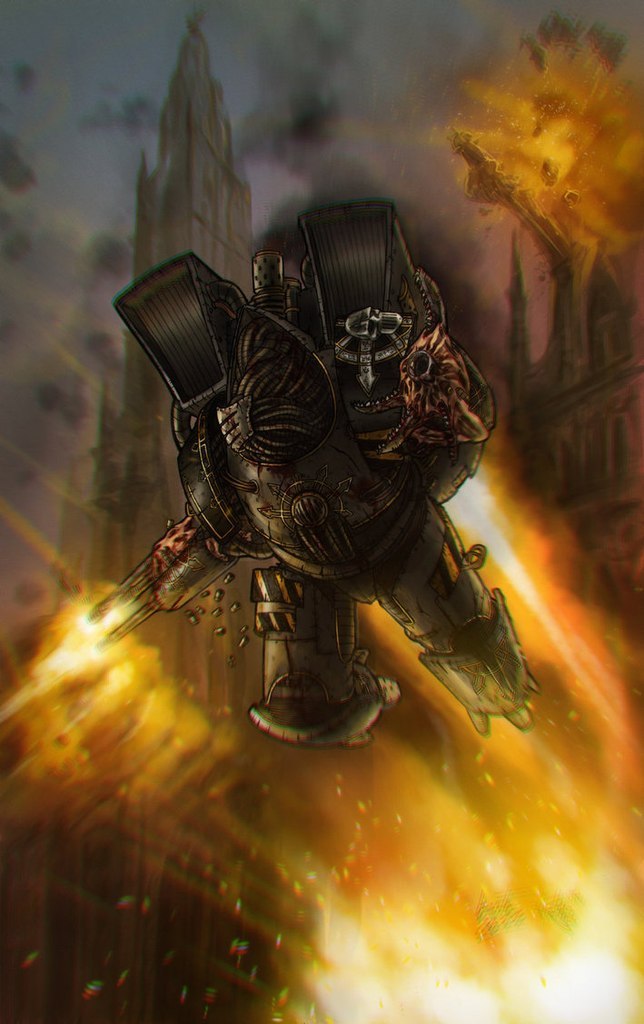 Raptor ZhV - Warhammer 40k, Chaos, Iron warriors, , Wh Art