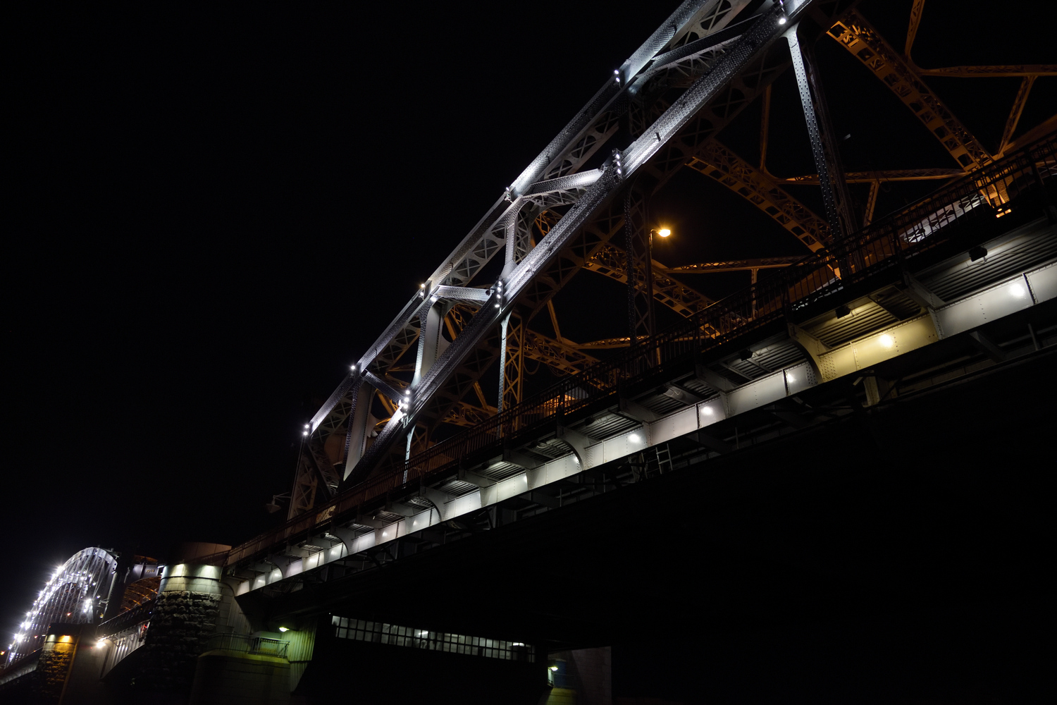 Breeding Bolsheokhtinsky bridge - My, Saint Petersburg, Neva, Drawbridges, Night, The photo, Bolsheokhtinsky bridge, Longpost