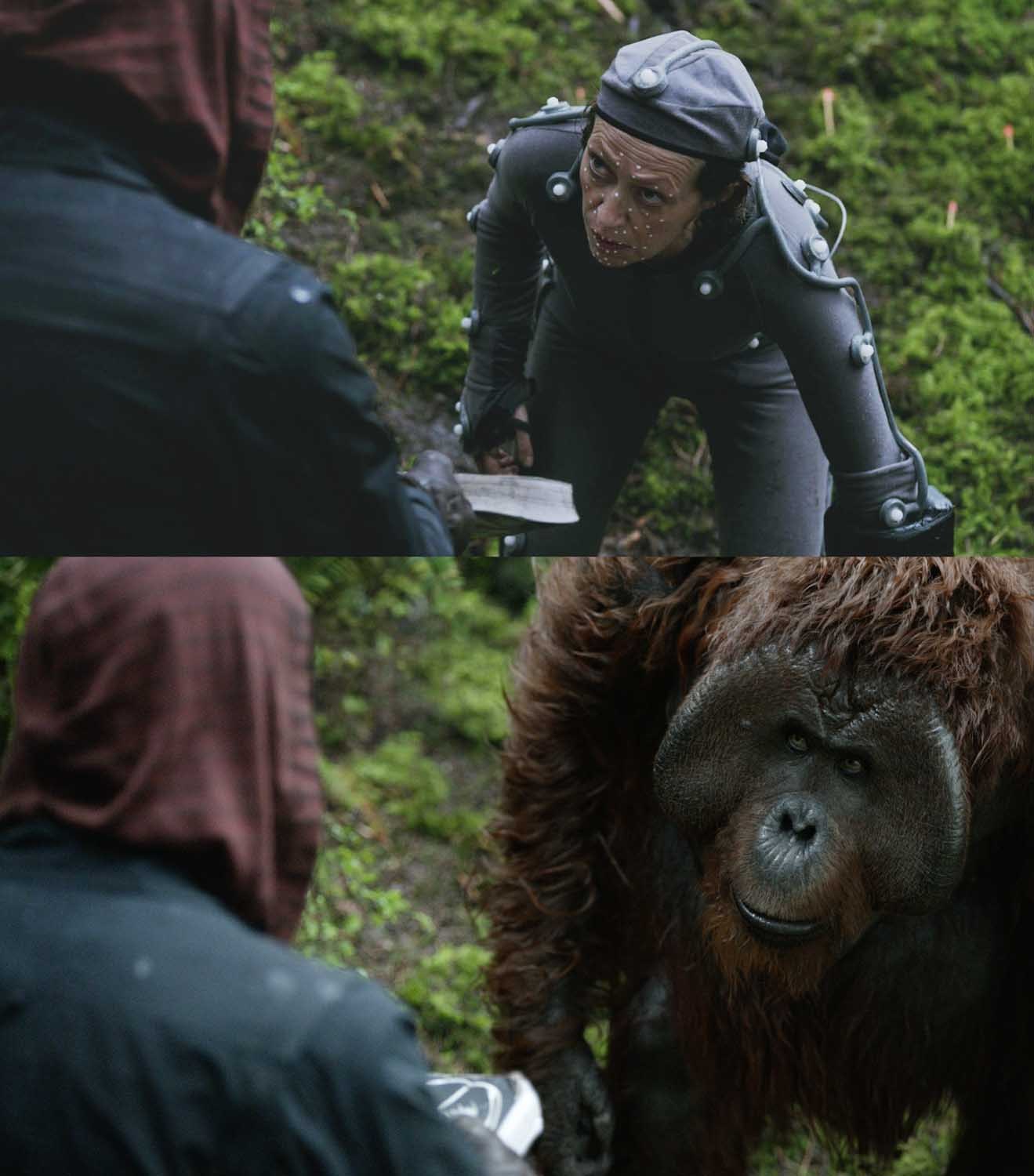 Special effects of the film Planet of the Apes: Revolution - Longpost, Before and after VFX, Andy Serkis, Special effects, , Movies