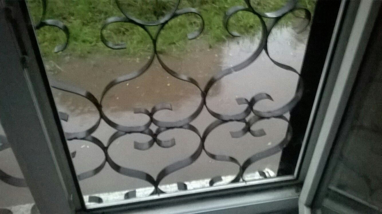 And from our window ... the river slowly flowed ... - My, Izhevsk, Housing and communal services, River, Rain, Longpost