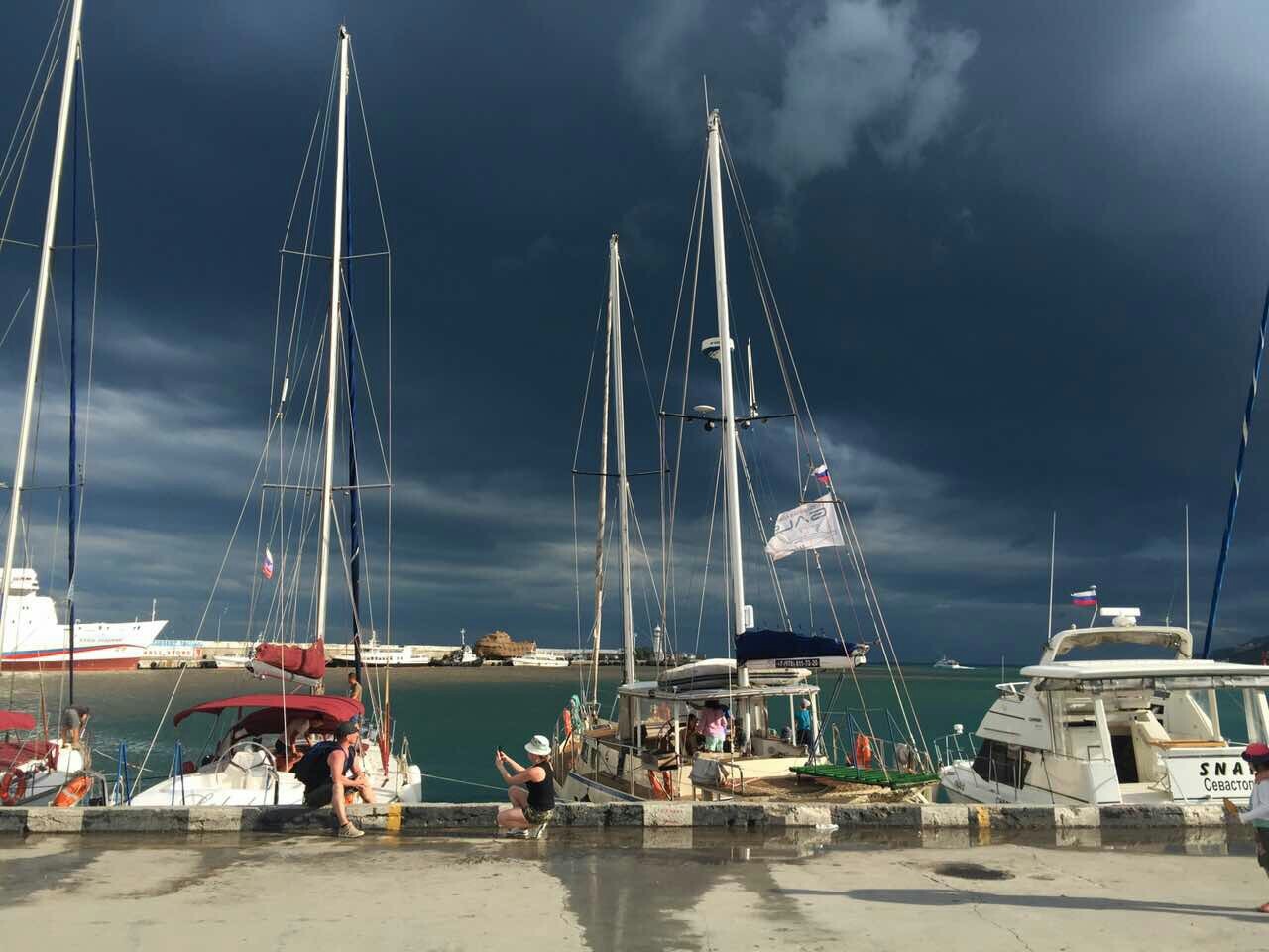 Yalta before a thunderstorm. yesterday - My, Yalta, Crimea