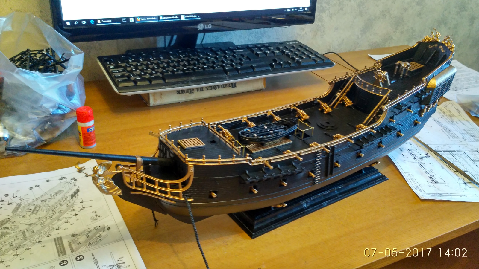 My Black Pearl and how it was - My, Black Pearl, Models, Scale, Pirates, With your own hands, Longpost