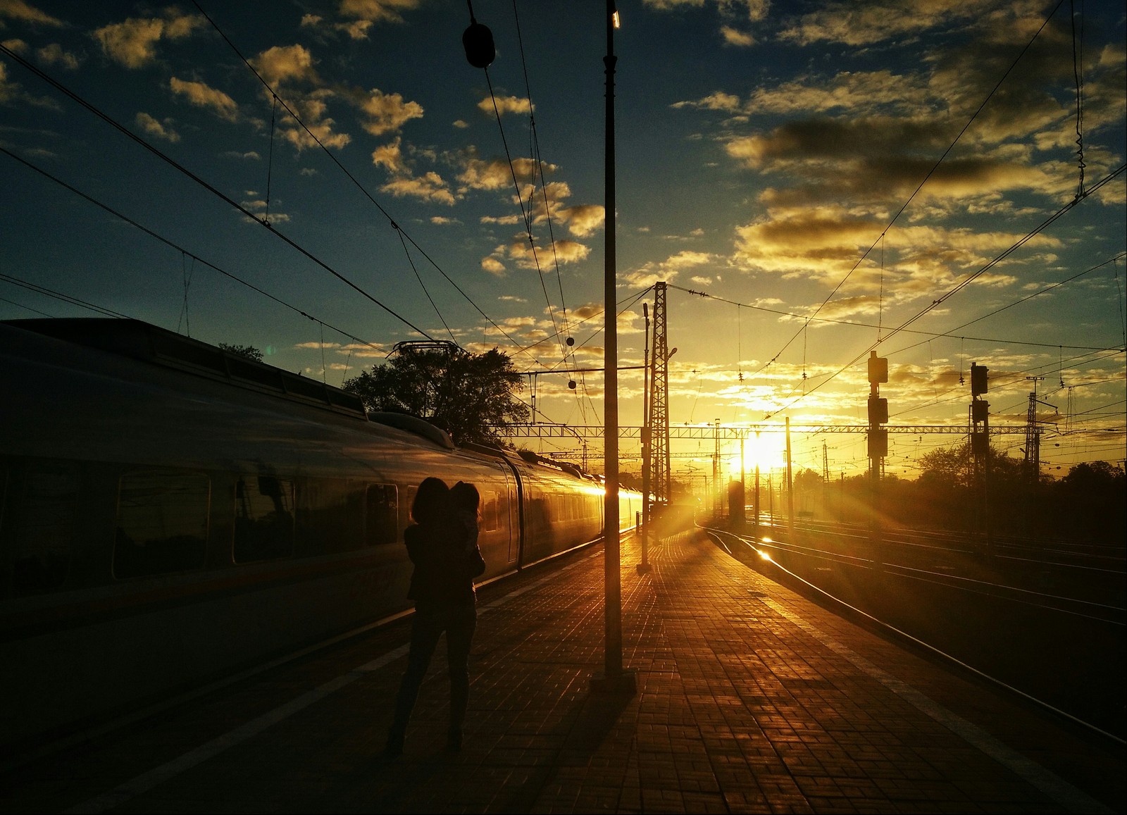 Sunsets and sunrises next to the trains - My, The photo, Russian Railways, dawn, Sunset, Longpost