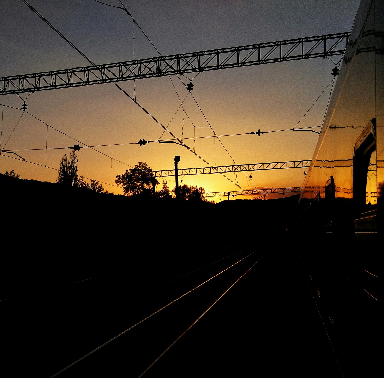 Sunsets and sunrises next to the trains - My, The photo, Russian Railways, dawn, Sunset, Longpost