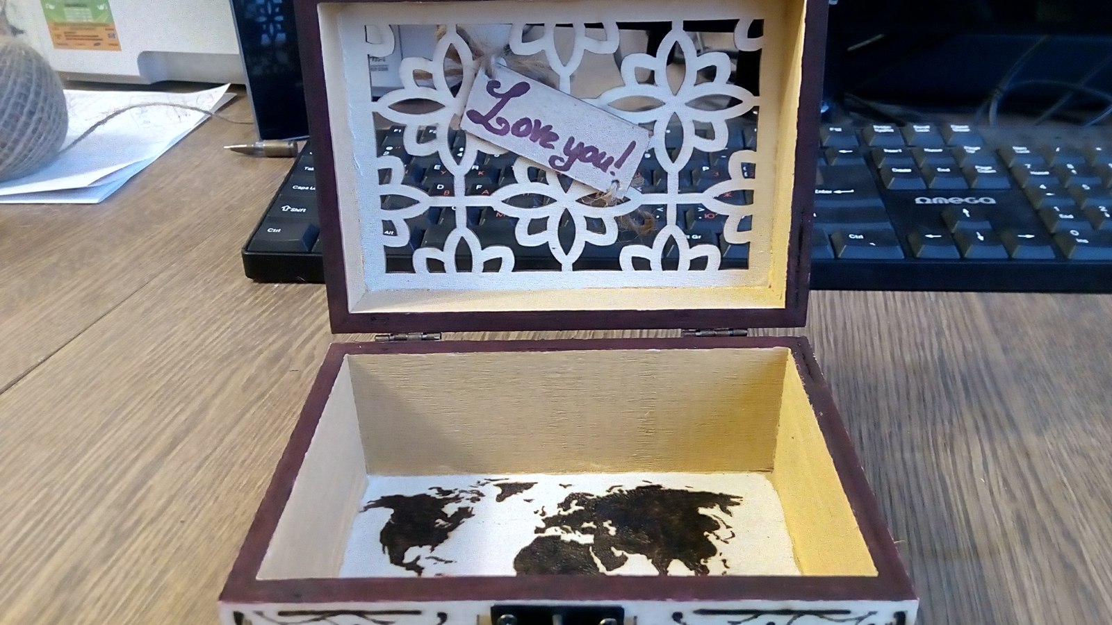 little gift - My, Scorcher, Presents, Casket, World map