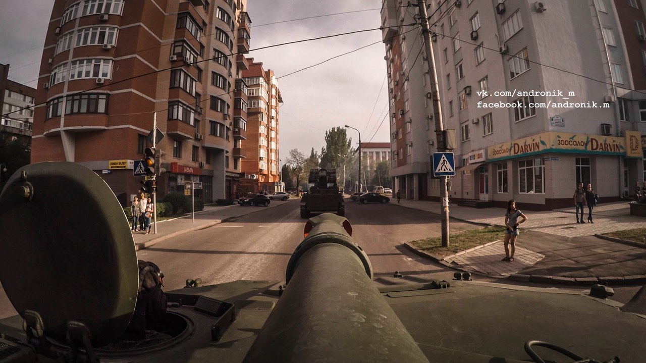 Rides in Donetsk. - Dpr, DPR, Tanks