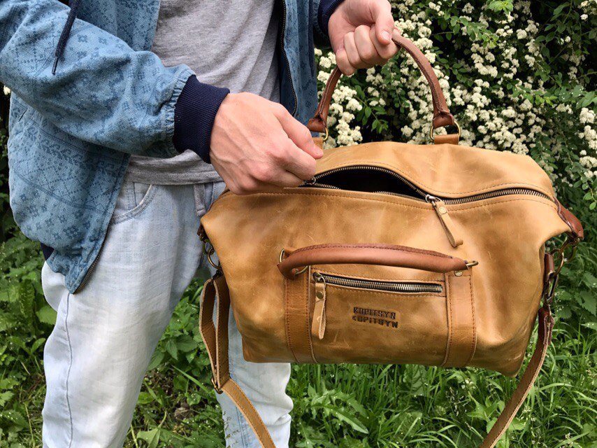 Travel bag prototype. Cried, scratched, did) - My, Needlework without process, Leather products, , Leatherwork, Kopitsyn leather, Longpost