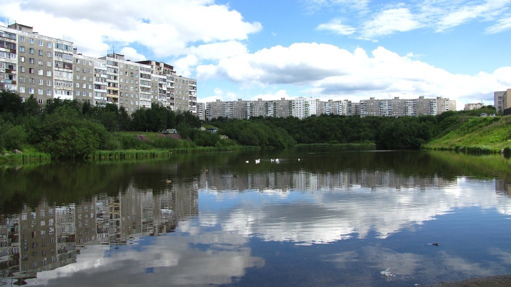 Murmansk, summer - My, Murmansk, Summer, Lake