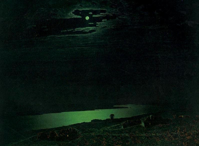 Painting Moonlit night on the Dnieper - Painting, Kuindzhi, Painting, , Artist