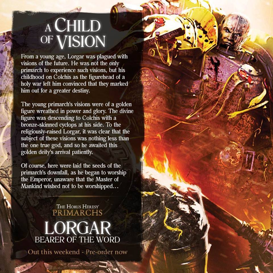 Black Library launches small PR campaign for new book Lorgar: Bearer of the Word - Warhammer 30k, Warhammer, Word bearers, Black library, Wh News, Longpost