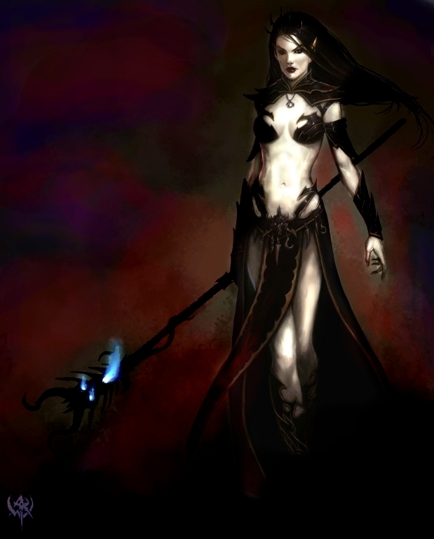 Dark eldar - NSFW, Art, Dark eldar, Wych, Warhammer 40k, Longpost