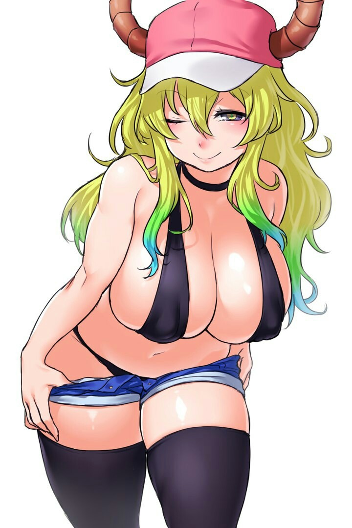 Anime arts - NSFW, Аниме, Anime Art, Kobayashi-San chi no maidragon, Подборка, Kanna Kamui, Kobayashi, Длиннопост, Lucoa