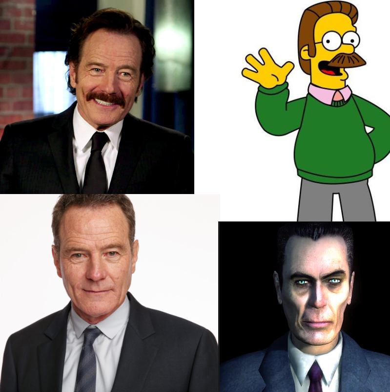 Gman и Flanders в одном лице? Ну-ка, ну-ка ... - Bryan Lee Cranston, Симпсоны, Нед Фландерс, G-Man, Бред, Брайан Крэнстон