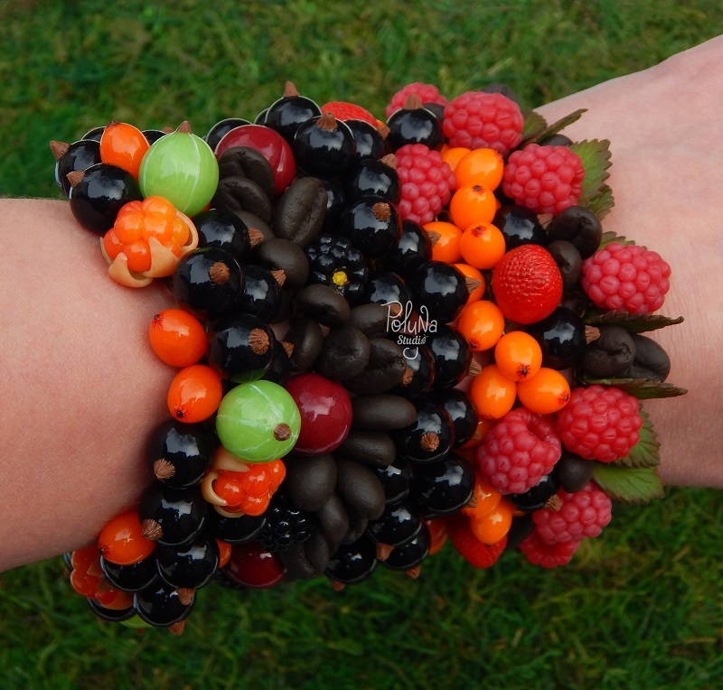 Polymer berries - My, Summer, Hobby, Longpost, My, The photo, Yummy, beauty, Handmade