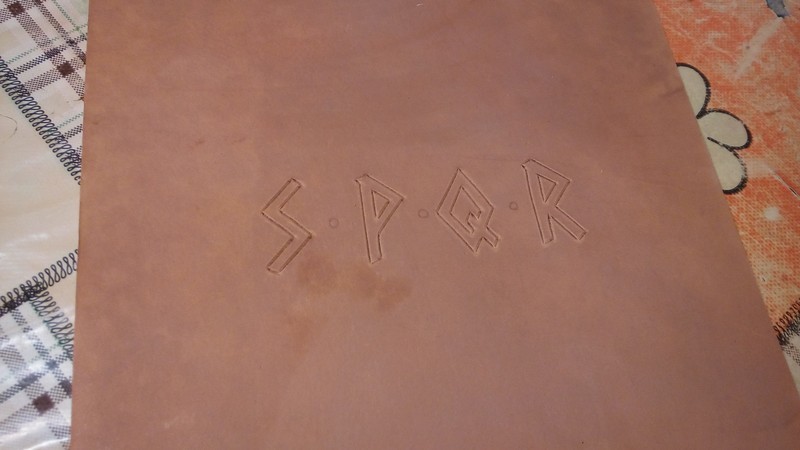 Bag SPQR - My, Embossing on leather, Needlework with process, Сумка, , , Leather products, Handmade, Longpost