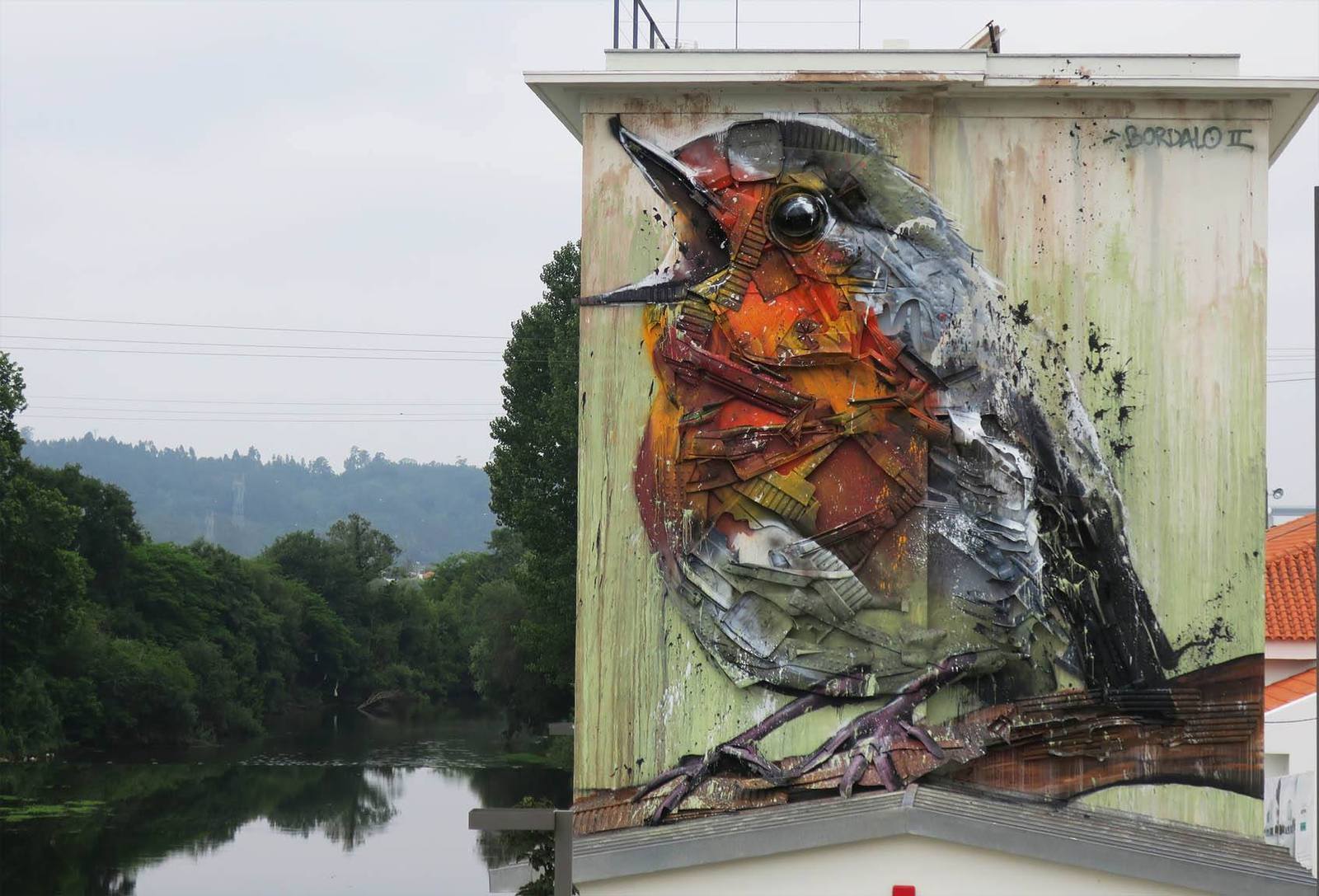 STREET ART FROM GARBAGE FROM Bordalo II - Street art, With your own hands, Do it yourself, Art from trash, Sculpture, Longpost