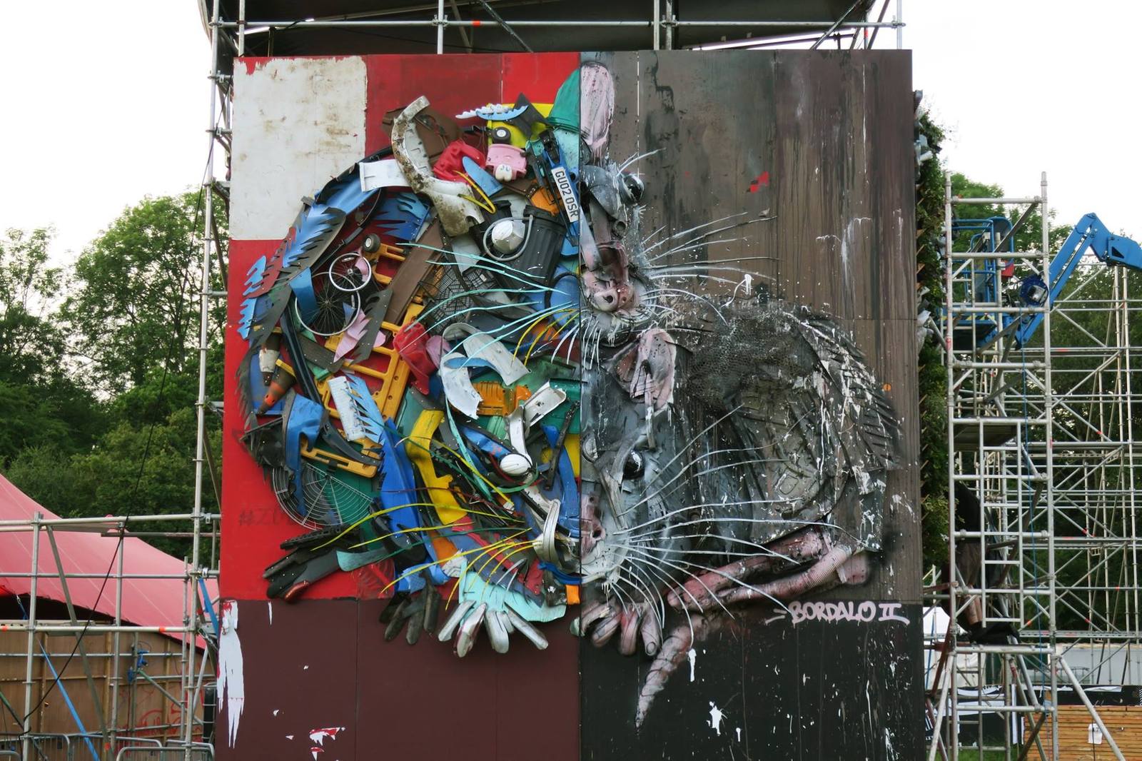 STREET ART FROM GARBAGE FROM Bordalo II - Street art, With your own hands, Do it yourself, Art from trash, Sculpture, Longpost