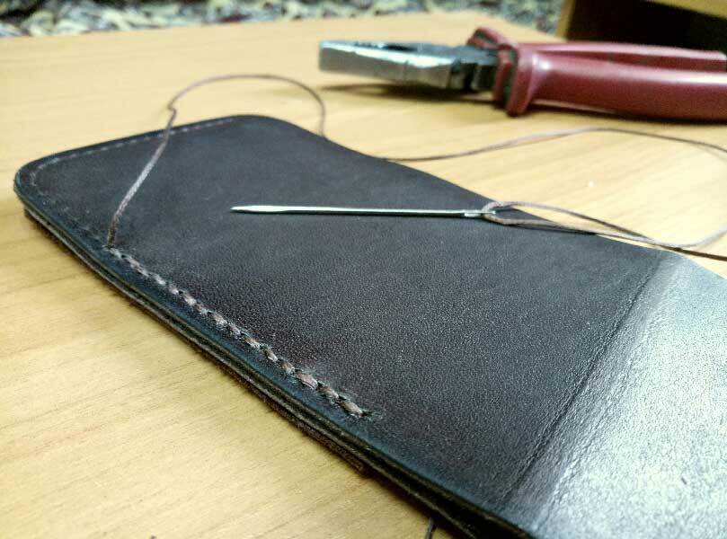 DIY leather wallet or handmade leather - My, Handmade, Leather, Leather, Wallet, Hobby, Longpost