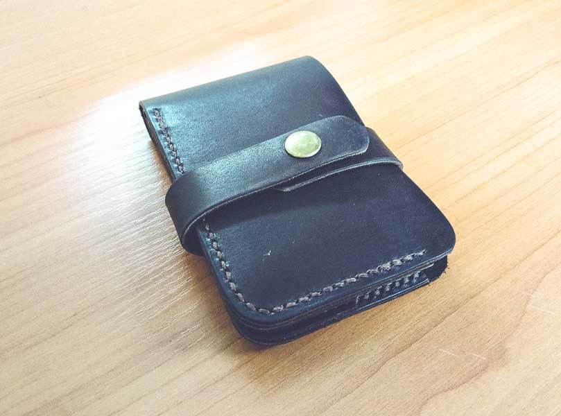 DIY leather wallet or handmade leather - My, Handmade, Leather, Leather, Wallet, Hobby, Longpost