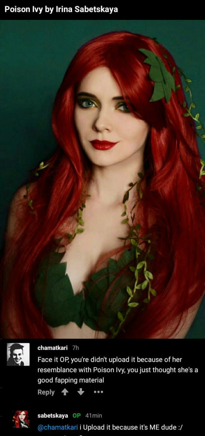 The error came out - Poison ivy, Cosplay, Translation, 9GAG, Dc comics