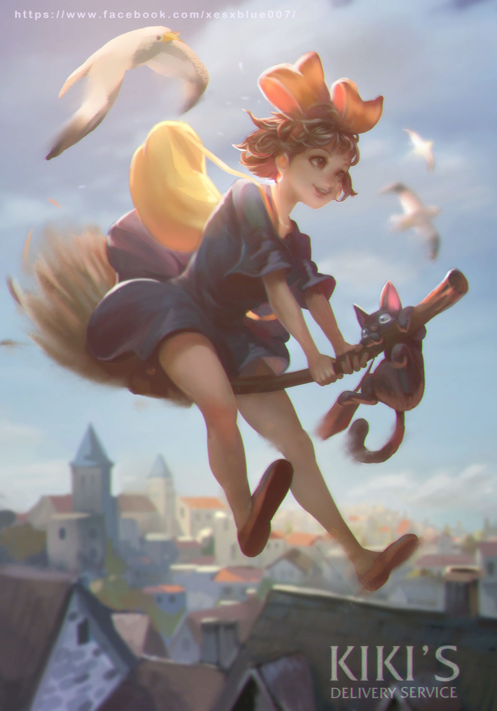 Kiki's delivery service - Anime art, Anime, Kiki's delivery service, Bluebobo