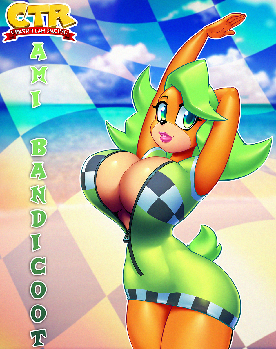 Crash Team Racing - NSFW, Furotica, Фурри, Антро, Арт, Crash Bandicoot, Coco Bandicoot, Tawna Bandicoot, Длиннопост