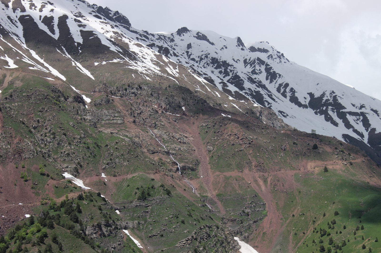 The mountains - My, Snow, The mountains