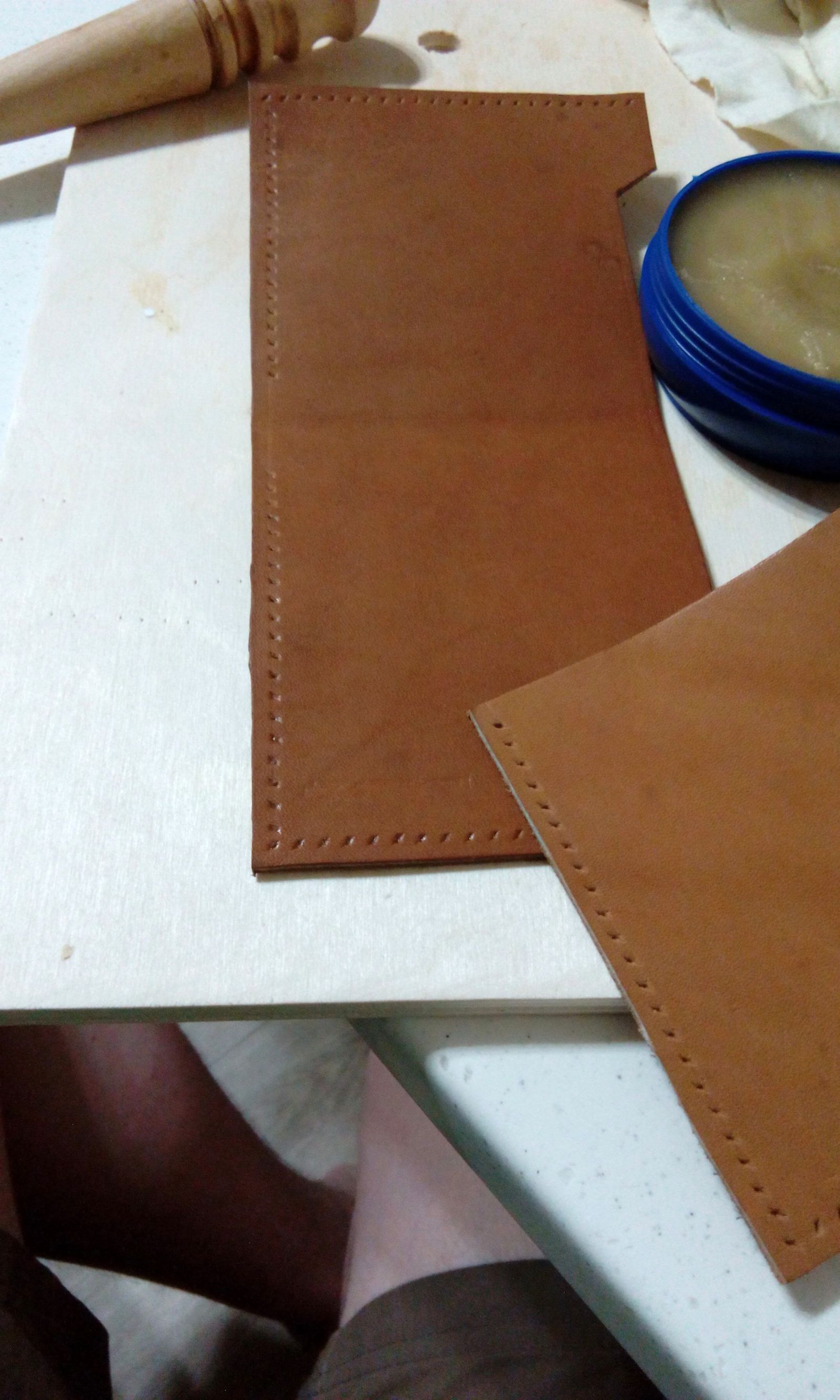 how i made the wallet - My, Leather craft, Leather, Wallet, Longpost