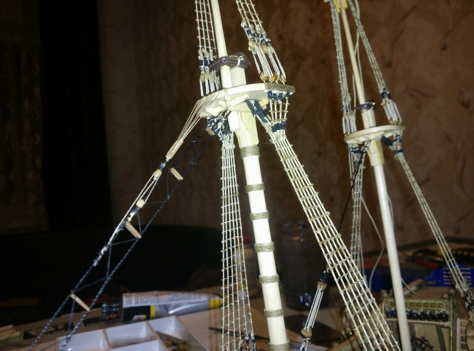 bombardment ketch model. - My, Models, Stand modeling, Sailboat, Ship, Needlework, With your own hands, Longpost