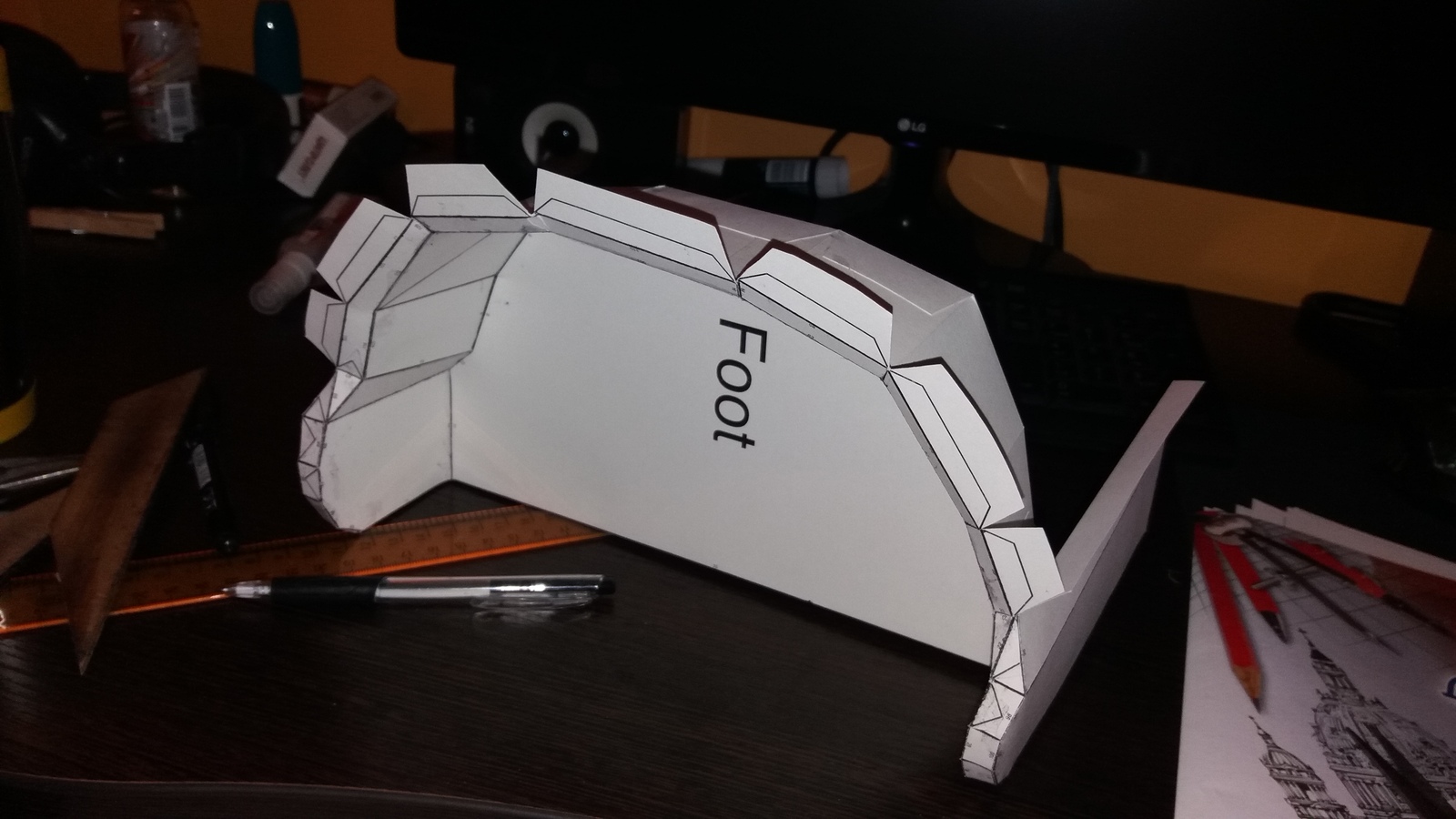 Paper modeling. Spacemarine armor. Part 2 - My, Pepakura, Paper modeling, Space Marine, Warhammer 40k, Papercraft, Longpost, 