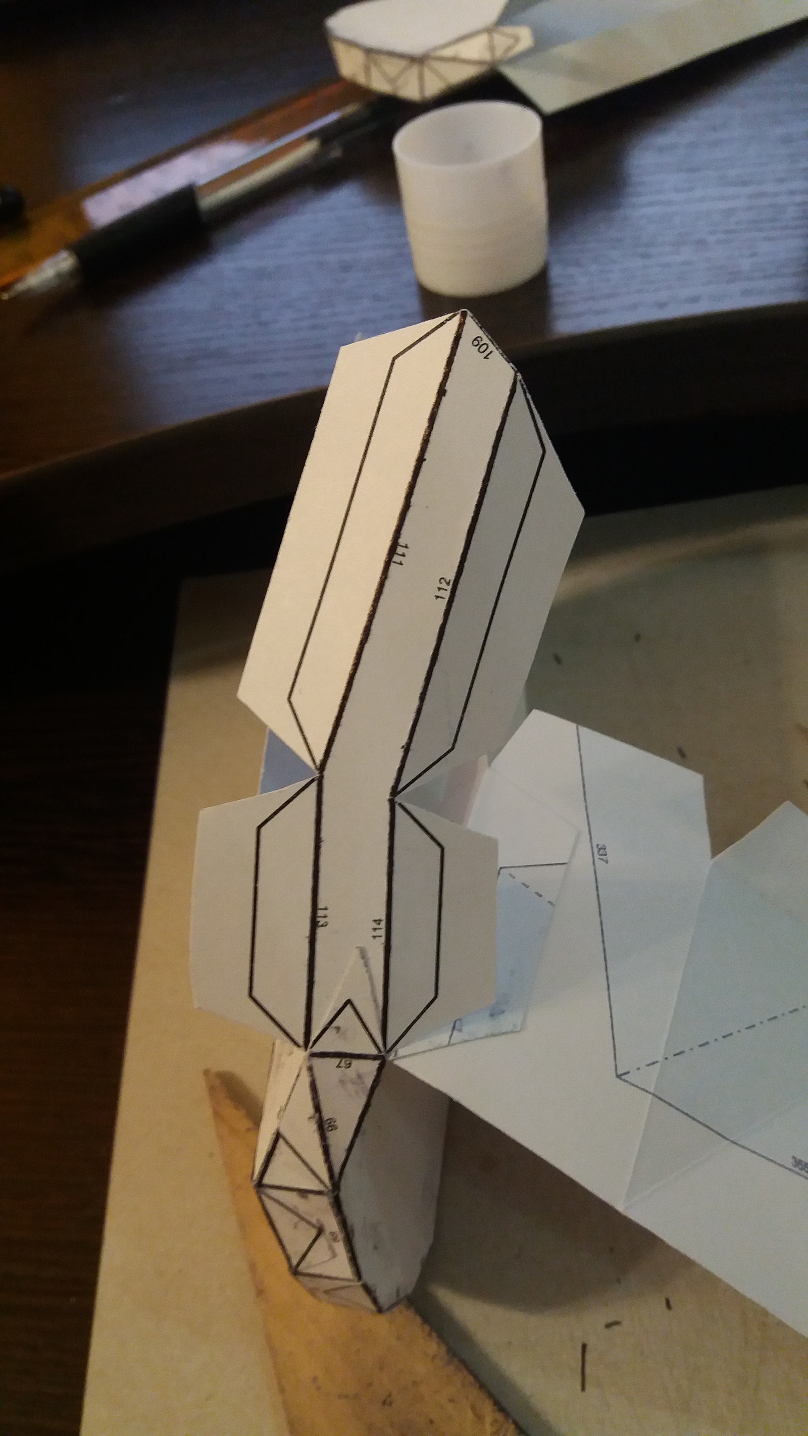 Paper modeling. Spacemarine armor. Part 2 - My, Pepakura, Paper modeling, Space Marine, Warhammer 40k, Papercraft, Longpost, 