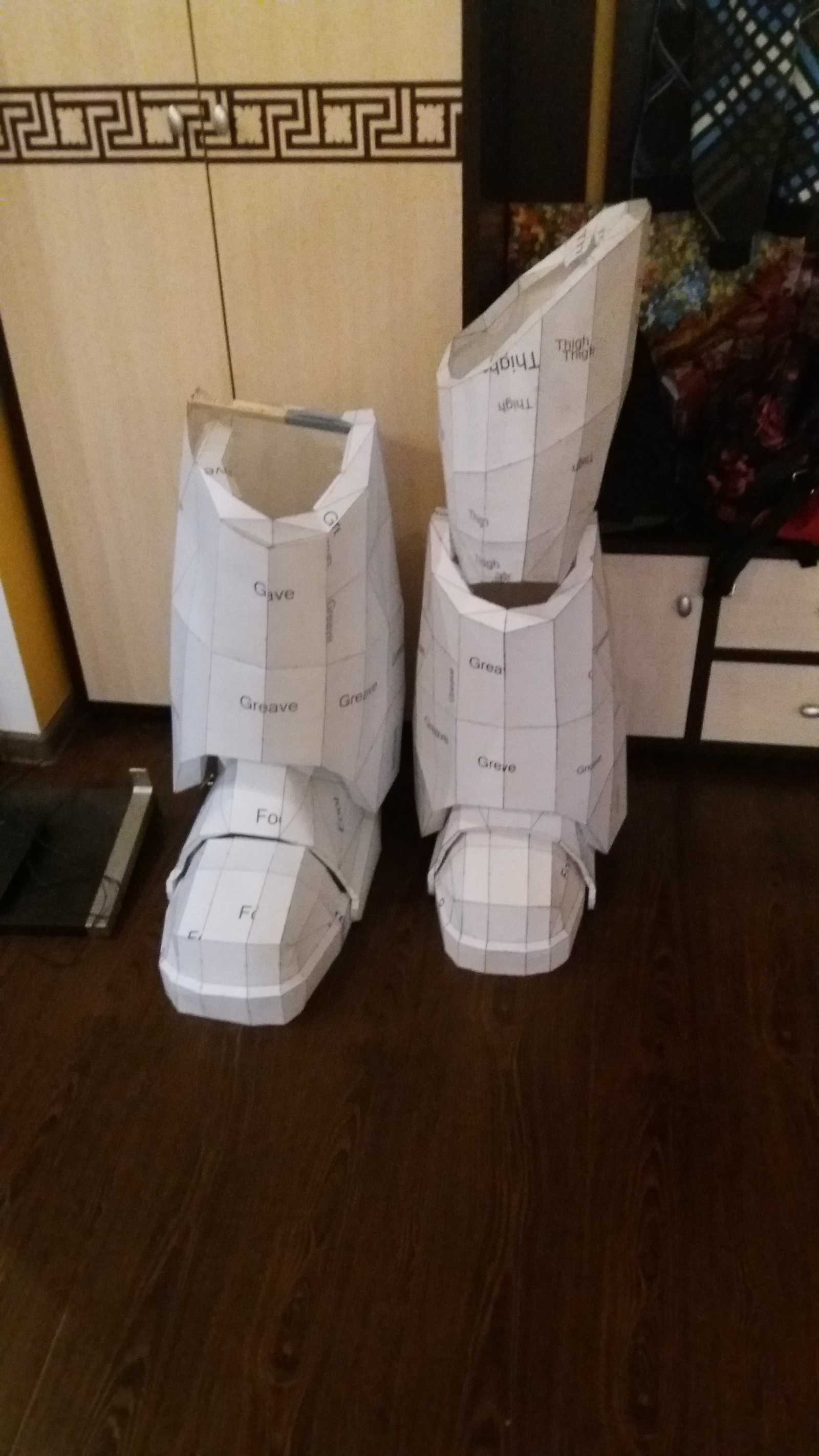 Paper modeling. Spacemarine armor. Part 2 - My, Pepakura, Paper modeling, Space Marine, Warhammer 40k, Papercraft, Longpost, 