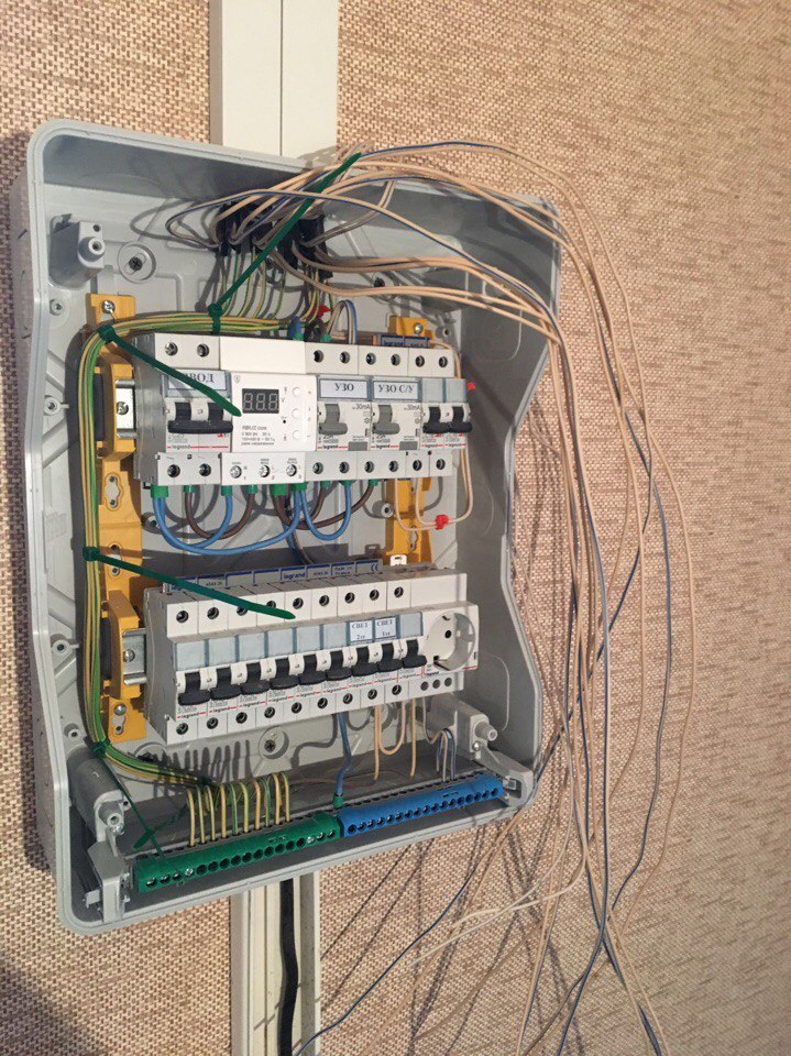 The process of assembling a shield in a country house - My, Electrician, Electrical installation, Electrical board, Longpost