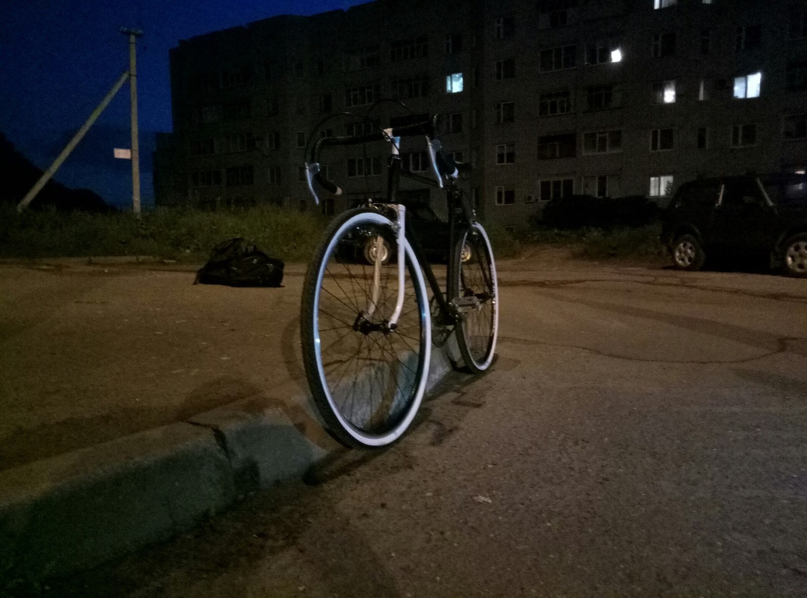 Hello, xvs 2 (only photo ... and there will be a lot of photos) + vidos - My, A bike, KhVZ, Black, Robertkoff, Repainting, Night, Video, Tires, Longpost