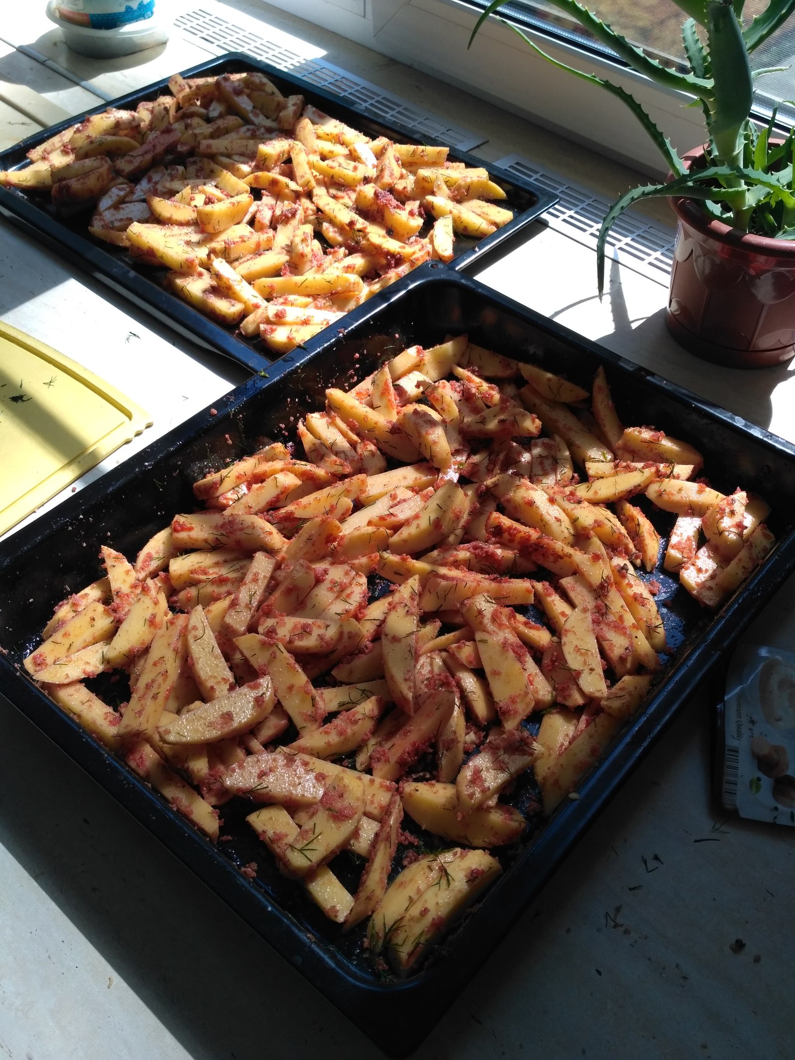 Potatoes in the oven. - My, Food, Kitchen, Yummy, , Promise, Longpost