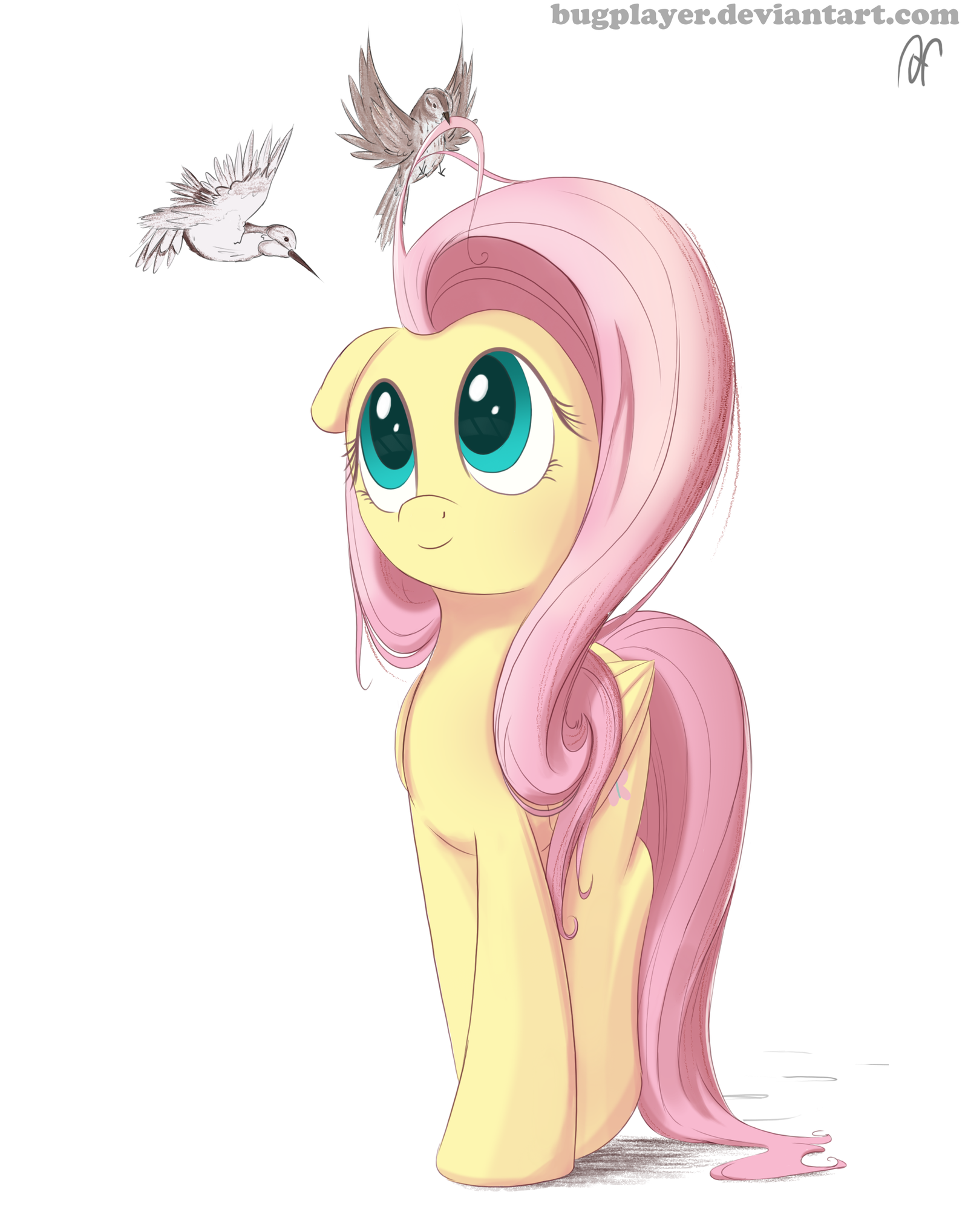 Inner Peace - My Little Pony, PonyArt, Fluttershy, Bugplayer